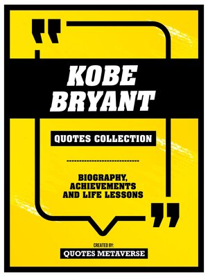 cover image of Kobe Bryant--Quotes Collection